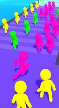 彩色跑步人群游戏