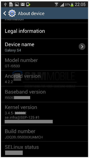 可提前体验S4 三星S4的系统固件遭泄露