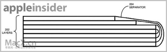 苹果将采用全新的更加轻薄的弧形电池