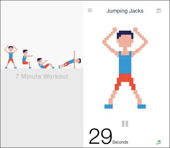 好用的健身应用Workout 每天7分钟练就好身材