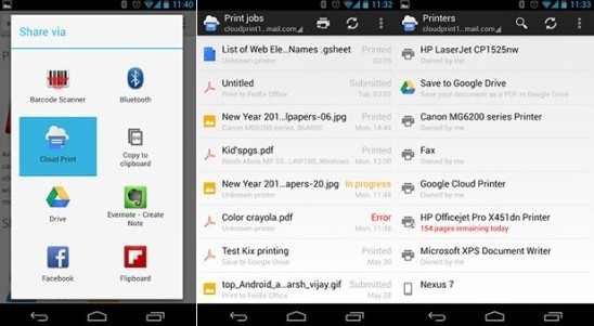 谷歌云打印登陆安卓平台 打造无线传输新方式