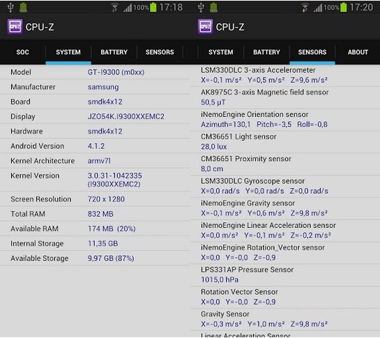 免费CPU检测软件CPU-Z登陆Android平台