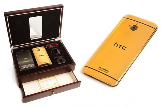 24K黄金打造的黄金版HTC One惊艳现身