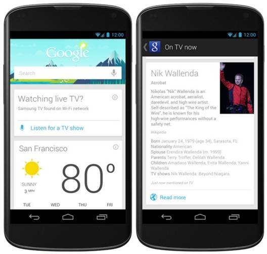 Google Now版本更新 新增实况电视节目信息搜索