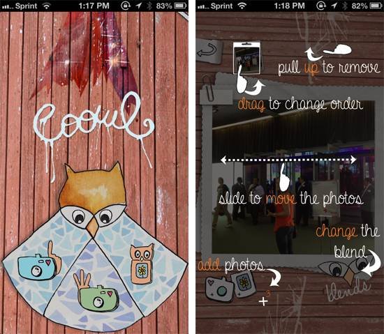 有趣的摄影应用Coowl 可以合并处理多张照片