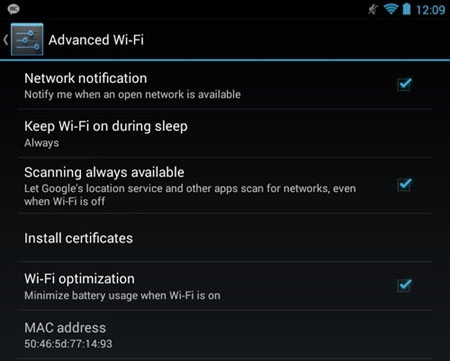 Android 4.3 wifi无法关闭怎么办