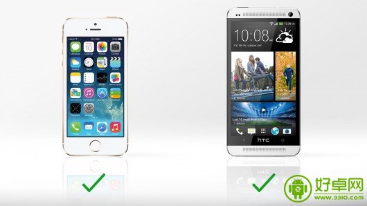 铝合金手机的较量：iPhone 5S VS HTC One