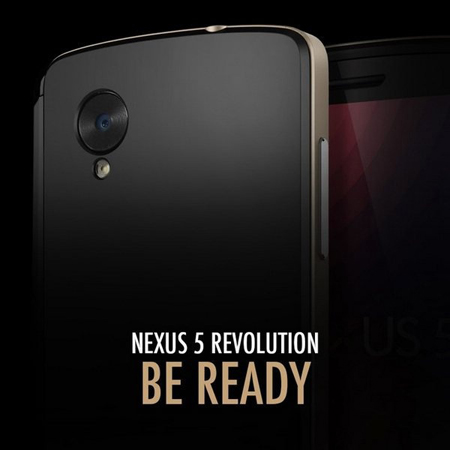 谷歌Nexus 5渲染图曝光 或将于10月15日发布