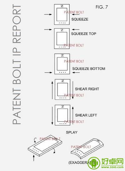 谷歌新专利显示可通过施加外力来操作Android手机