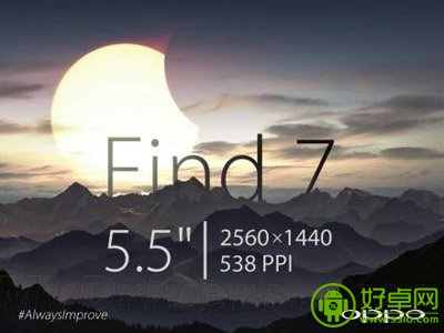 传OPPO Find 7将采用5.5英寸2K屏幕