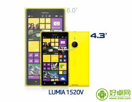 诺基亚也推迷你机型 Lumia 1520 mini版曝光