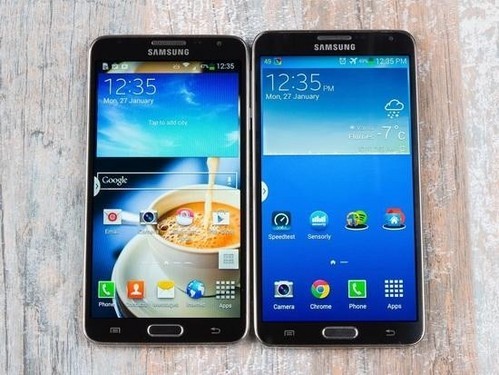 Galaxy Note 3 Neo与Note 3真机对比照曝光