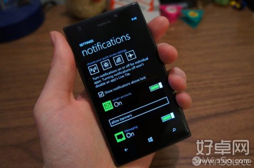 Windows Phone 8.1通知中心界面截图曝光