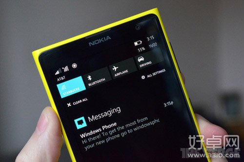 Windows Phone 8.1通知中心界面截图曝光