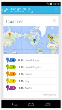 Google短链接服务以免费Android应用新面孔亮相
