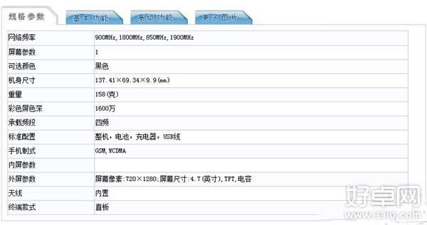 联通版红米1S配置曝光 性能赶超电信版