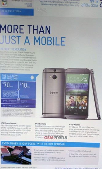 HTC M8宣传广告泄露 采用5英寸屏幕双摄像头