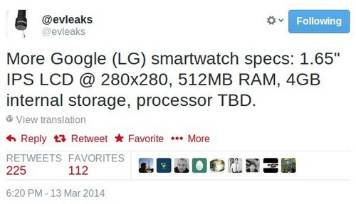 谷歌Nexus智能手表最新配置曝光 拥有4GB机身内存