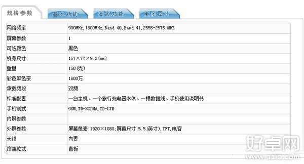 中兴旗舰机型Grand S II配置曝光 售价或为3999元