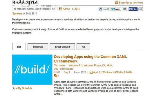 Build2014大会议程曝光 Lumia930将不露面