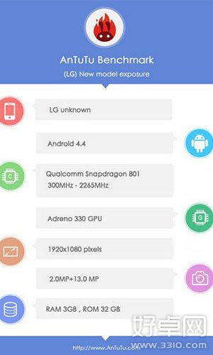 疑似LG G3低配版本曝光 6月底正式发布 