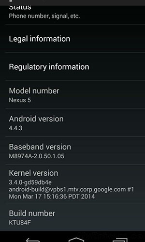 Android 4.4.3系统拨号界面截图曝光