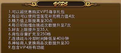 暴走武侠vip等级与特权福利详细介绍