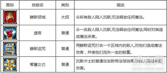 刀塔传奇沉默技能加点推荐