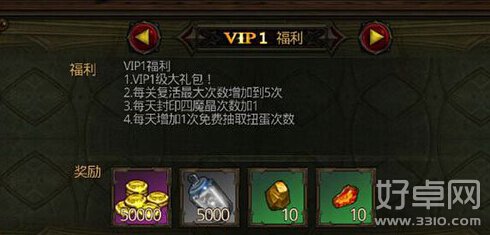 全民破坏神vip等级价格及vip特权奖励