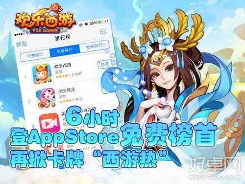 《欢乐西游》公测6小时获AppStore榜第一名