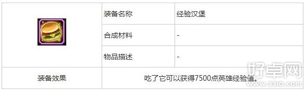 刀塔传奇经验汉堡获取途径及作用