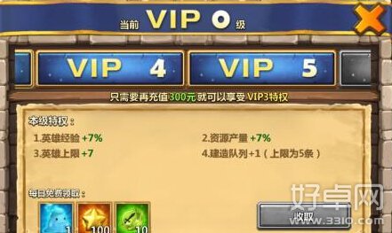 城堡争霸Vip4多少钱 城堡争霸V特权4充值介绍