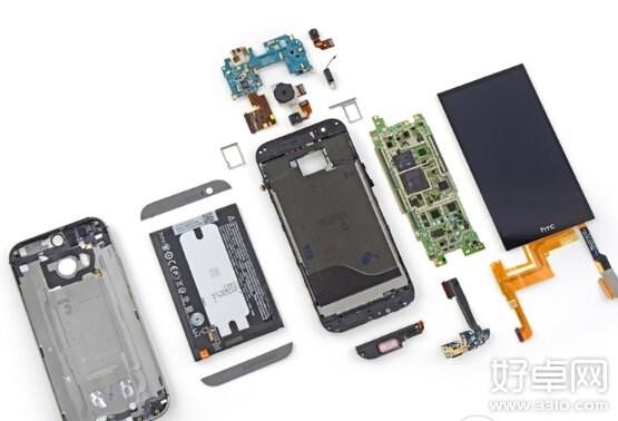 htc one m8拆机图分享 看看这手机做工如何