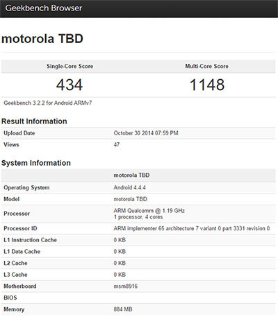 摩托罗拉新机曝光 或是新版Moto E