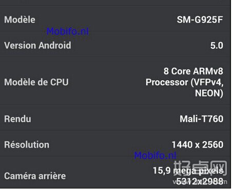 三星Galaxy S6跑分成绩泄露 或于2月份发布