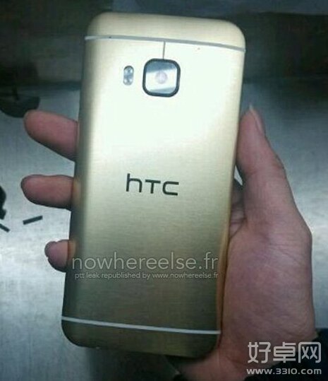 HTC One M9谍照曝光 土豪金版版本现身