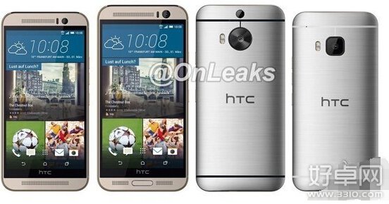 HTC One M9 Plus最新渲染图曝光：配置双摄像头