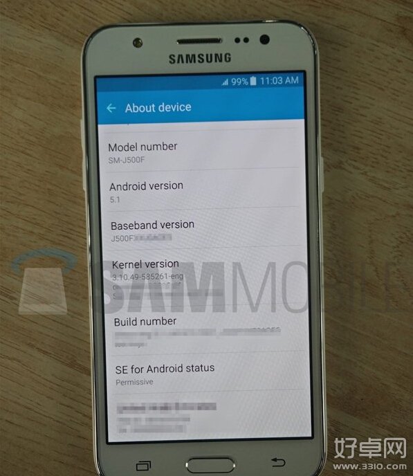 三星Galaxy J5真机谍照曝光：支持换电池