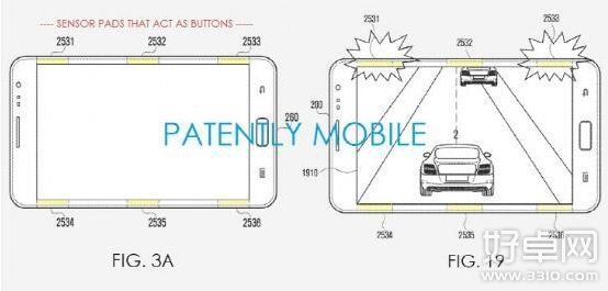 三星将申请曲面屏新专利 横向操作更方便