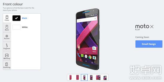 Moto X Play于官网开启定制 将于8月正式上市